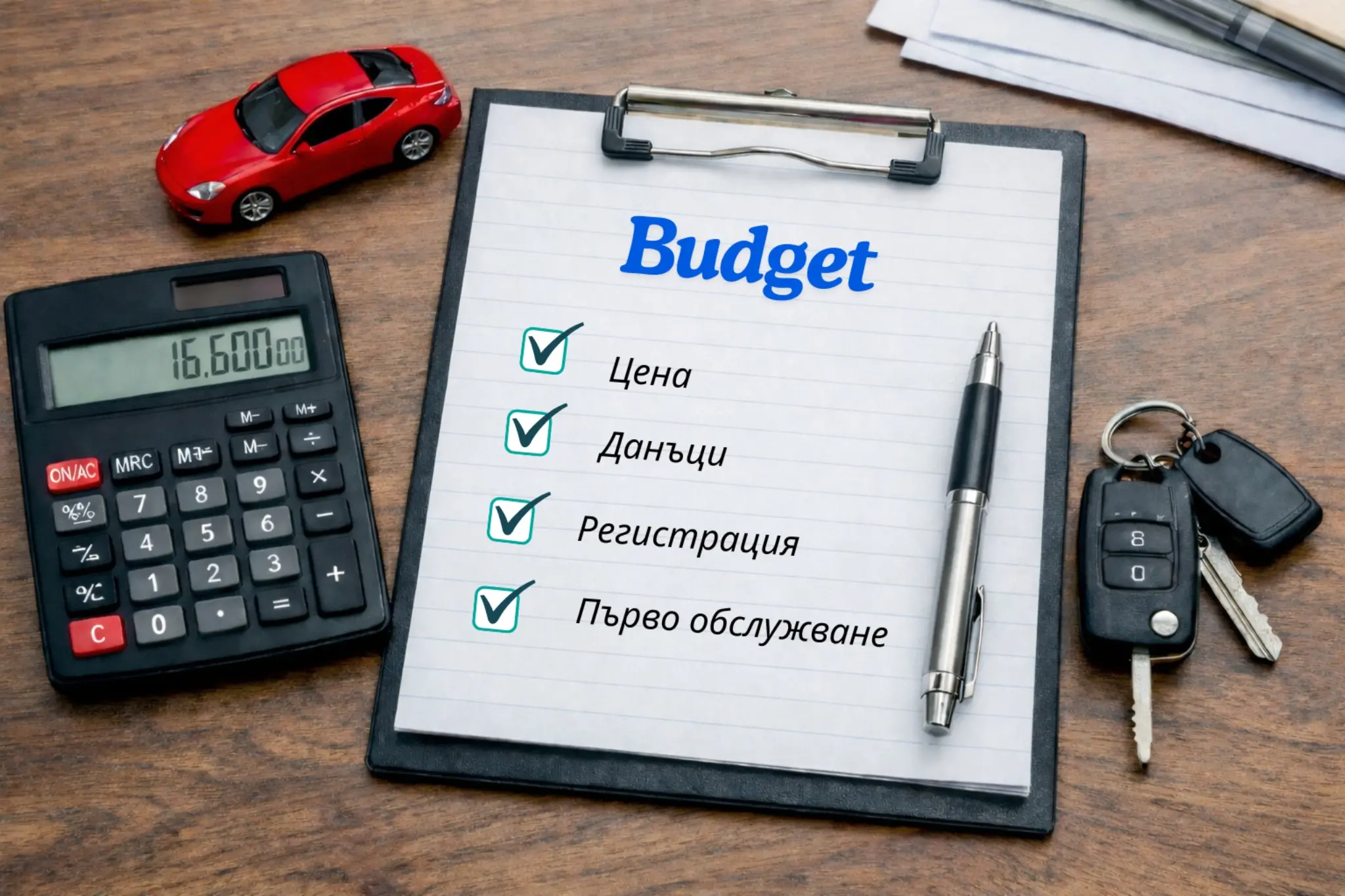How to Build a Real Car-Buying Budget: Price + Taxes + Registration + First Service.